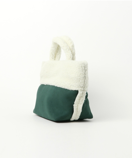 BLISS POINT(ブリスポイント)の「ボアミニトート/732148(トートバッグ・レディース・ブラウン/ブラック/その他1/グリーン・ONE SIZE)」の8枚目の写真