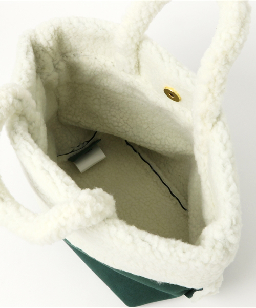 BLISS POINT(ブリスポイント)の「ボアミニトート/732148(トートバッグ・レディース・ブラウン/ブラック/その他1/グリーン・ONE SIZE)」の6枚目の写真