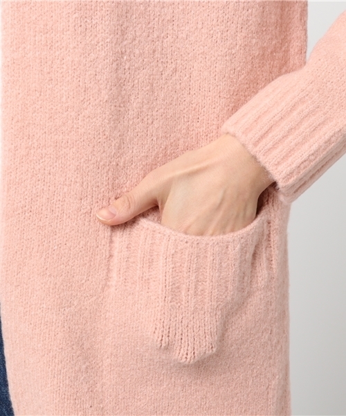 coca（coca）（コカ）の「淡いカラーの上品ニットカーディガン（カーディガン/ボレロ・レディース・グレー/ピンク/ベージュ・ONE SIZE）」の10枚目の写真