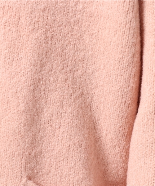 coca（coca）（コカ）の「淡いカラーの上品ニットカーディガン（カーディガン/ボレロ・レディース・グレー/ピンク/ベージュ・ONE SIZE）」の12枚目の写真