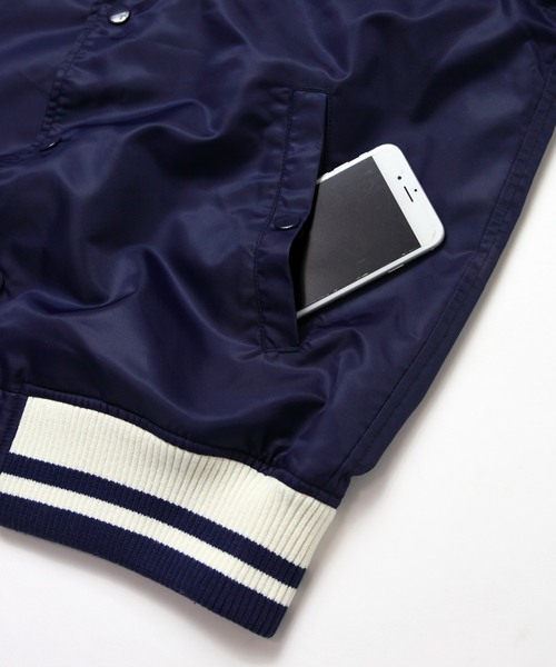 STARTER BLACK LABEL（スターターブラックレーベル）の「STARTER BLACK LABEL　RIB BLOUSON（ナイロンジャケット・メンズ・ネイビー/ブラック・L/M/XL）」の10枚目の写真