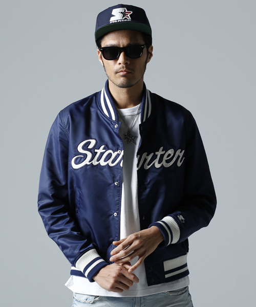 STARTER BLACK LABEL（スターターブラックレーベル）の「STARTER BLACK LABEL　RIB BLOUSON（ナイロンジャケット・メンズ・ネイビー/ブラック・L/M/XL）」の3枚目の写真