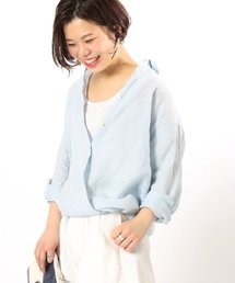 ivory court（アイボリーコート）の「フレンチリネンセイヒンゾメ 2WAY シャツ◆（シャツ/ブラウス）」