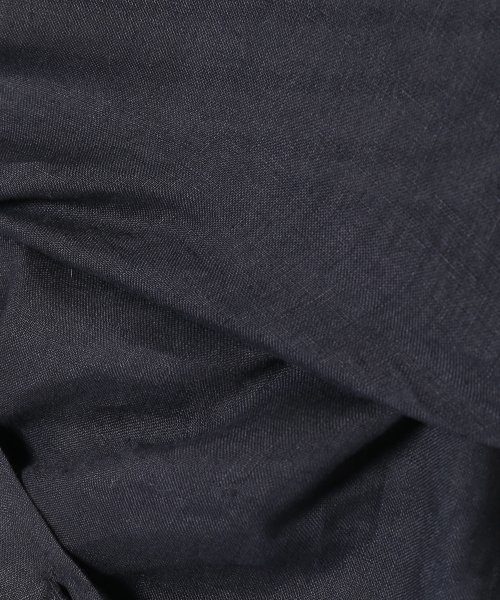 ivory court（アイボリーコート）の「フレンチリネンセイヒンゾメ 2WAY シャツ◆（シャツ/ブラウス・レディース・オレンジ/ネイビー/サックスブルー/ホワイト/カーキ/パープル・SMALL/MEDIUM）」の16枚目の写真