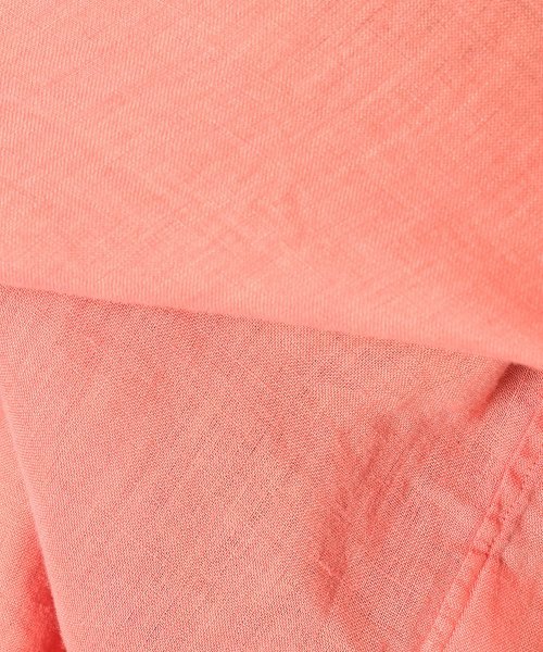 ivory court（アイボリーコート）の「フレンチリネンセイヒンゾメ 2WAY シャツ◆（シャツ/ブラウス・レディース・オレンジ/ネイビー/サックスブルー/ホワイト/カーキ/パープル・SMALL/MEDIUM）」の12枚目の写真