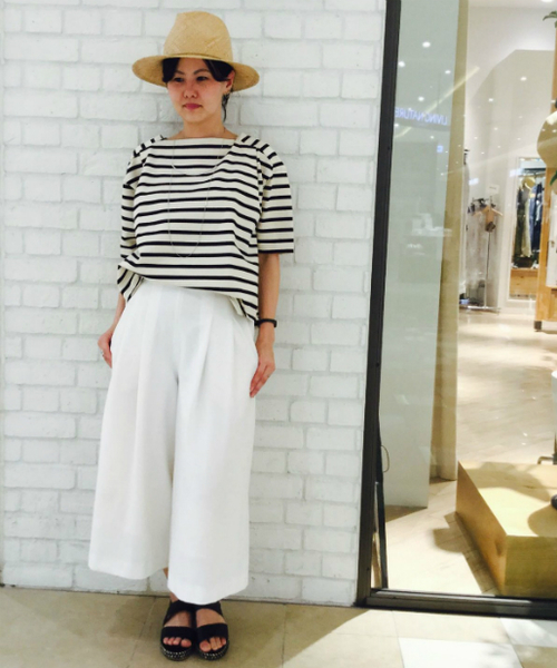 un dix cors（アンディコール）の「ストレッチジョーゼットガウチョ（その他パンツ・レディース・その他/ブラック/ベージュ/ネイビー/ホワイト・38/36）」の16枚目の写真