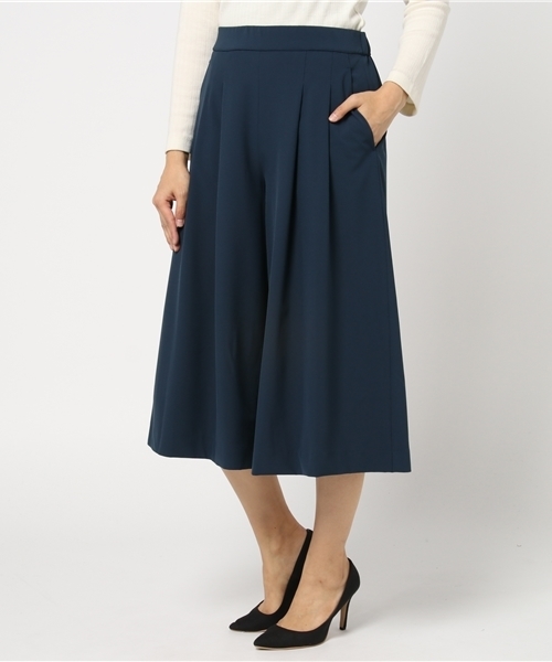 un dix cors（アンディコール）の「ストレッチジョーゼットガウチョ（その他パンツ・レディース・その他/ブラック/ベージュ/ネイビー/ホワイト・38/36）」の4枚目の写真