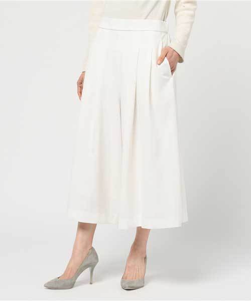 un dix cors（アンディコール）の「ストレッチジョーゼットガウチョ（その他パンツ・レディース・その他/ブラック/ベージュ/ネイビー/ホワイト・38/36）」の5枚目の写真