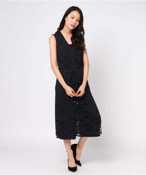 PEGGY LANA（ペギーラナ）の「Layered Lace Rompers（ワンピース・レディース・ネイビー/ブラック・1/2）」の6枚目の写真