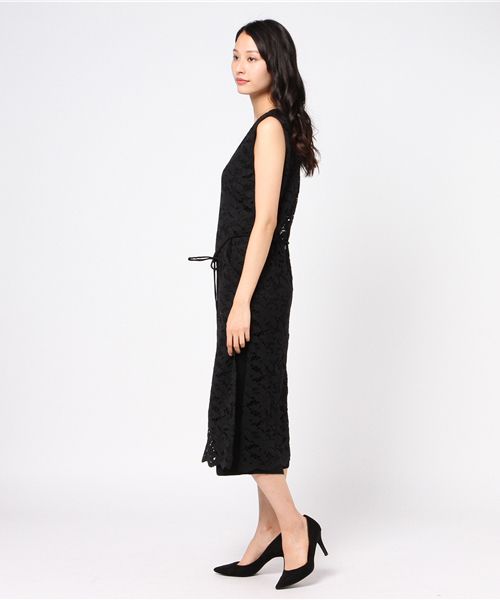 PEGGY LANA（ペギーラナ）の「Layered Lace Rompers（ワンピース・レディース・ネイビー/ブラック・1/2）」の4枚目の写真