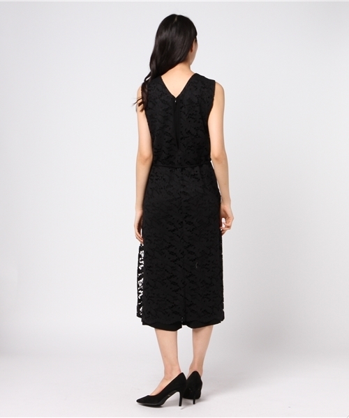 PEGGY LANA（ペギーラナ）の「Layered Lace Rompers（ワンピース・レディース・ネイビー/ブラック・1/2）」の5枚目の写真