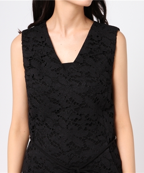 PEGGY LANA（ペギーラナ）の「Layered Lace Rompers（ワンピース・レディース・ネイビー/ブラック・1/2）」の7枚目の写真