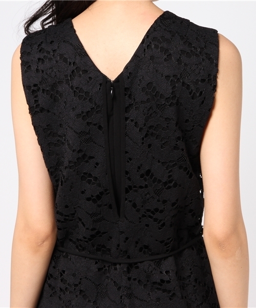 PEGGY LANA（ペギーラナ）の「Layered Lace Rompers（ワンピース・レディース・ネイビー/ブラック・1/2）」の8枚目の写真