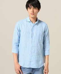 ivory court（アイボリーコート）の「700リネンストライプカッタウェイ7分袖◆（シャツ/ブラウス）」