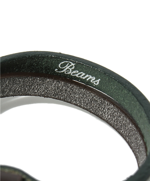 BEAMS（ビームス）の「BEAMS / 2連ブライドルブレス（ブレスレット・メンズ・ブラック/ライトブラウン/ダークグリーン・ONE SIZE）」の7枚目の写真