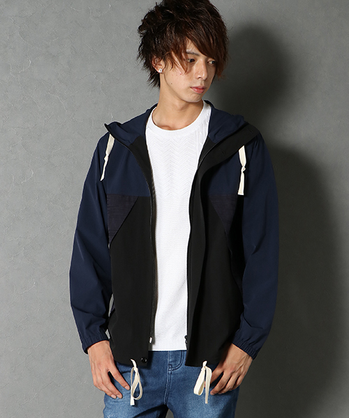 VENCEEXCHANGE(ヴァンスエクスチェンジ)の「切替マウンテンパーカー(マウンテンパーカー・メンズ・ネイビー/グレー・LARGE/MEDIUM)」の3枚目の写真