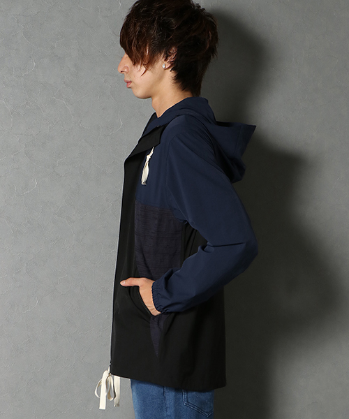 VENCEEXCHANGE(ヴァンスエクスチェンジ)の「切替マウンテンパーカー(マウンテンパーカー・メンズ・ネイビー/グレー・LARGE/MEDIUM)」の5枚目の写真