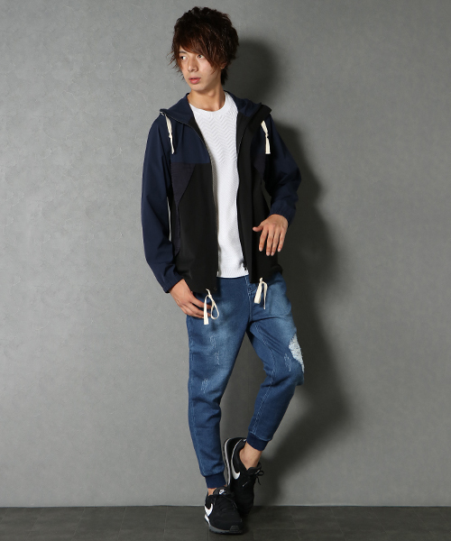 VENCEEXCHANGE(ヴァンスエクスチェンジ)の「切替マウンテンパーカー(マウンテンパーカー・メンズ・ネイビー/グレー・LARGE/MEDIUM)」の10枚目の写真