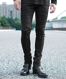 FUGA | リメイク加工裾ZIPストレッチスキニーカラーパンツ(その他パンツ)