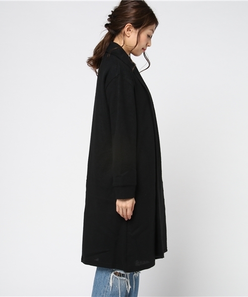 Honeys(ハニーズ)の「ショールカーディガン(カーディガン/ボレロ・レディース・ブラック/ネイビー/ピンク/杢グレー/チャコール・L/M)」の7枚目の写真