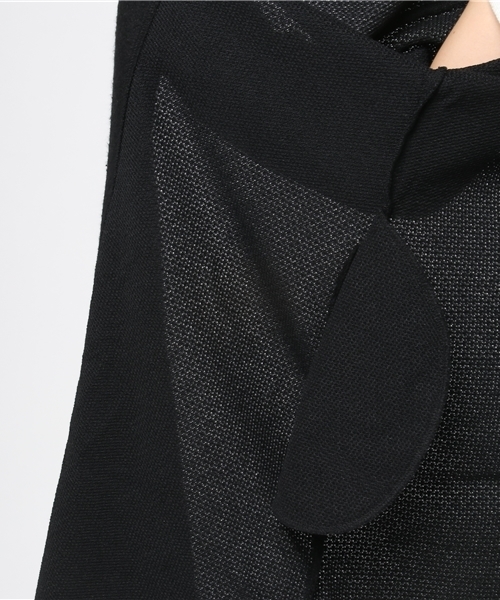 Honeys(ハニーズ)の「ショールカーディガン(カーディガン/ボレロ・レディース・ブラック/ネイビー/ピンク/杢グレー/チャコール・L/M)」の11枚目の写真