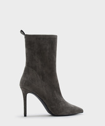 テクスチャードカフブーツスティレット / TEXTURED CALF BOOT STILETTOS