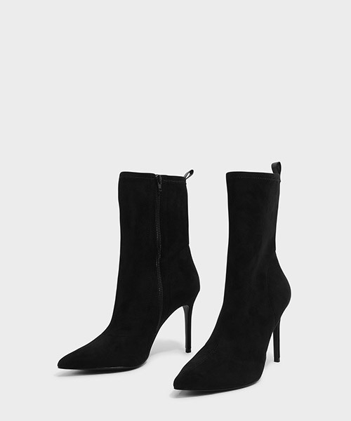 CHARLES & KEITH(チャールズ & キース)の「テクスチャードカフブーツスティレット / TEXTURED CALF BOOT STILETTOS(ブーツ・レディース・ネイビー/ブラック/グレー・22.5cm/23.5cm/23cm/24.5cm/25.5cm/25cm)」の20枚目の写真