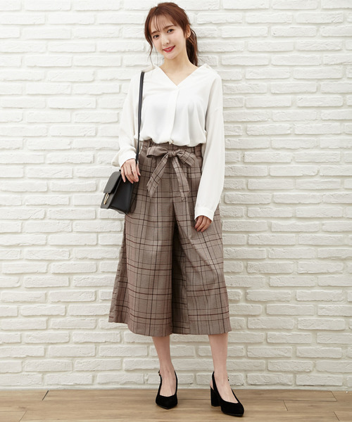 Allamanda（アラマンダ）の「NEWタッククロップドパンツ-2017AW-（その他パンツ・レディース・ブラウン/その他/その他1・MEDIUM）」の10枚目の写真