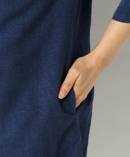 LBC(エルビーシー)の「3WAY袖ロールアップワンピース(ワンピース・レディース・ネイビー/スカイブルー/ホワイト・MEDIUM/L/LARGE/M)」の16枚目の写真