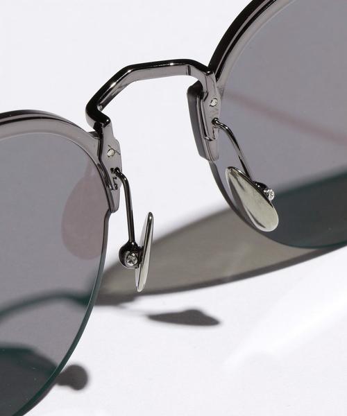 BEAUTY&YOUTH UNITED ARROWS(ビューティーアンドユースユナイテッドアローズ)の「【WEB限定】 by フラット ボストン サングラス о(サングラス・メンズ・グレー/ブラック・FREE)」の14枚目の写真