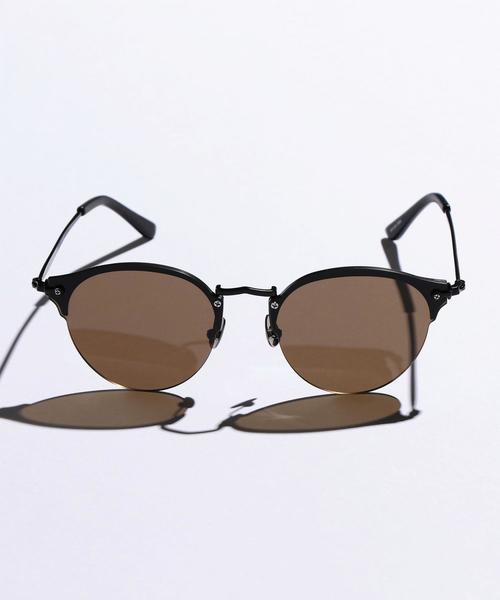 BEAUTY&YOUTH UNITED ARROWS(ビューティーアンドユースユナイテッドアローズ)の「【WEB限定】 by フラット ボストン サングラス о(サングラス・メンズ・グレー/ブラック・FREE)」の9枚目の写真