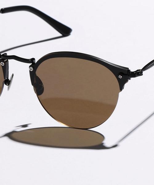 BEAUTY&YOUTH UNITED ARROWS(ビューティーアンドユースユナイテッドアローズ)の「【WEB限定】 by フラット ボストン サングラス о(サングラス・メンズ・グレー/ブラック・FREE)」の7枚目の写真