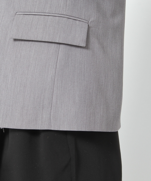 laboratory work（ラボラトリーワーク）の「ノーカラージャケット（テーラードジャケット・レディース・ブラック/グレー・MEDIUM）」の15枚目の写真