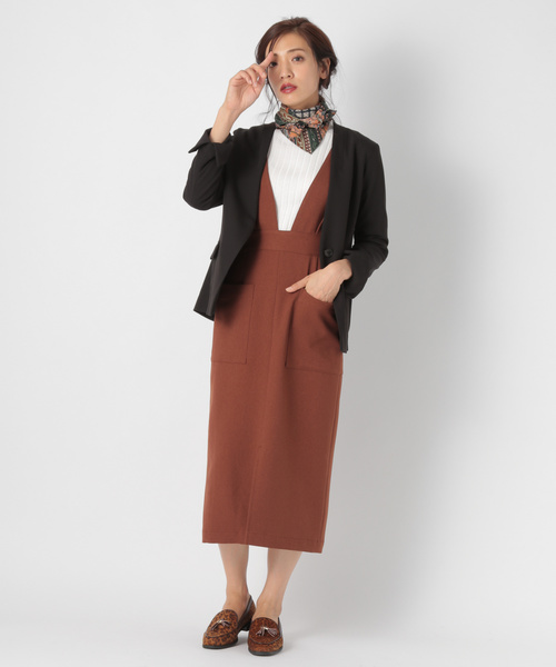 laboratory work（ラボラトリーワーク）の「ノーカラージャケット（テーラードジャケット・レディース・ブラック/グレー・MEDIUM）」の20枚目の写真