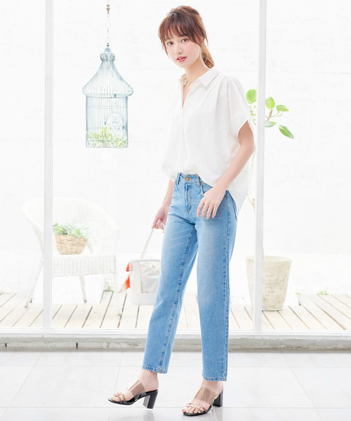 KOBE LETTUCE（コウベレタス）の「PCVクリアベルト7cmチャンキーヒールサボサンダル シューズ レディース[I1560]神戸レタス（サンダル・レディース・ブラック/シルバー/ベージュ系その他/ホワイト・L/LL/M/S）」の10枚目の写真