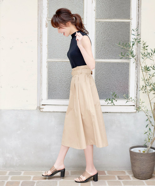 KOBE LETTUCE（コウベレタス）の「PCVクリアベルト7cmチャンキーヒールサボサンダル シューズ レディース[I1560]神戸レタス（サンダル・レディース・ブラック/シルバー/ベージュ系その他/ホワイト・L/LL/M/S）」の14枚目の写真