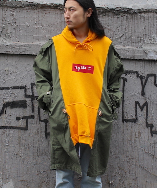 gilet(ジレ)の「【GILET】ジレ パーカーフラット(パーカー・メンズ・ホワイト/グレー/イエロー・ONESIZE)」の3枚目の写真