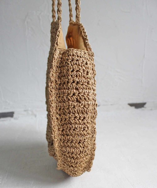 antiqua（アンティカ）の「麦わらデザインバッグ（かごバッグ・レディース・ベージュ・FREE）」の3枚目の写真