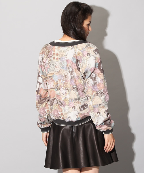 HYSTERIC GLAMOUR(ヒステリックグラマー)の「CL/CORTNEY総柄 リバーシブルBZ(ブルゾン・レディース・ピンク/ブルー/チャコールグレー・FREE)」の11枚目の写真