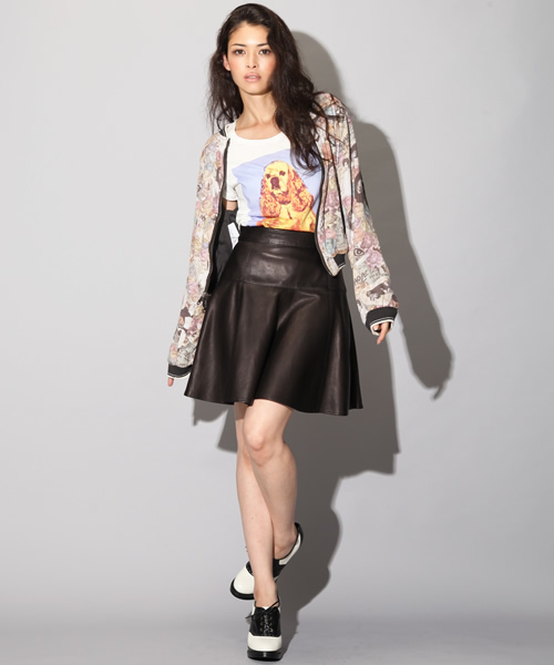 HYSTERIC GLAMOUR(ヒステリックグラマー)の「CL/CORTNEY総柄 リバーシブルBZ(ブルゾン・レディース・ピンク/ブルー/チャコールグレー・FREE)」の15枚目の写真