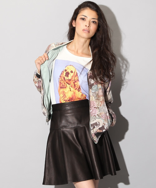 HYSTERIC GLAMOUR(ヒステリックグラマー)の「CL/CORTNEY総柄 リバーシブルBZ(ブルゾン・レディース・ピンク/ブルー/チャコールグレー・FREE)」の19枚目の写真