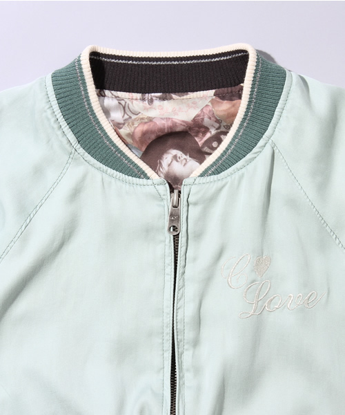 HYSTERIC GLAMOUR(ヒステリックグラマー)の「CL/CORTNEY総柄 リバーシブルBZ(ブルゾン・レディース・ピンク/ブルー/チャコールグレー・FREE)」の4枚目の写真