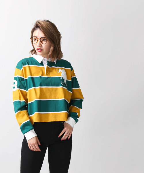 WEGO（ウィゴー）の「∴WEGO/U.S. POLO ASSN.別注ラガーTシャツ（ポロシャツ・レディース・グリーン系その他/イエロー系その他/レッド系その他・FREE）」の15枚目の写真