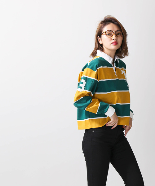 WEGO（ウィゴー）の「∴WEGO/U.S. POLO ASSN.別注ラガーTシャツ（ポロシャツ・レディース・グリーン系その他/イエロー系その他/レッド系その他・FREE）」の16枚目の写真