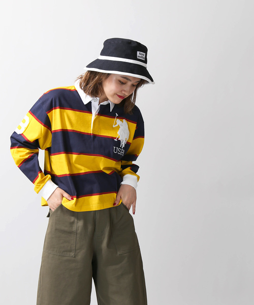 WEGO（ウィゴー）の「∴WEGO/U.S. POLO ASSN.別注ラガーTシャツ（ポロシャツ・レディース・グリーン系その他/イエロー系その他/レッド系その他・FREE）」の14枚目の写真