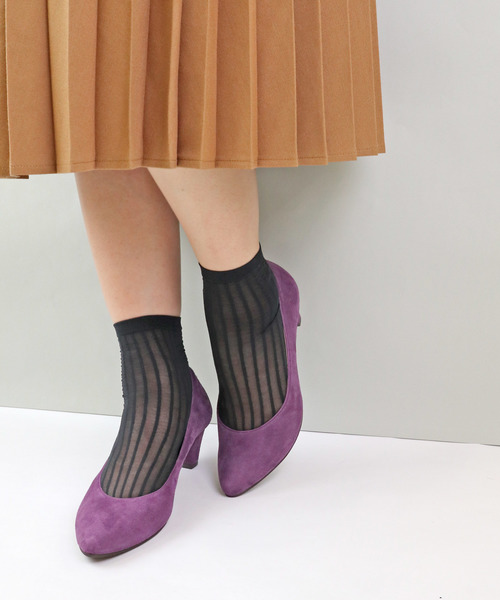 MODE KAORI(モードカオリ)の「撥水レザーポインテッドトゥパンプス(パンプス・レディース・ブラック/パープル/ピンク系その他/グレイッシュベージュ・22cm/22.5cm/23cm/23.5cm/24cm/24.5cm/25cm)」の13枚目の写真