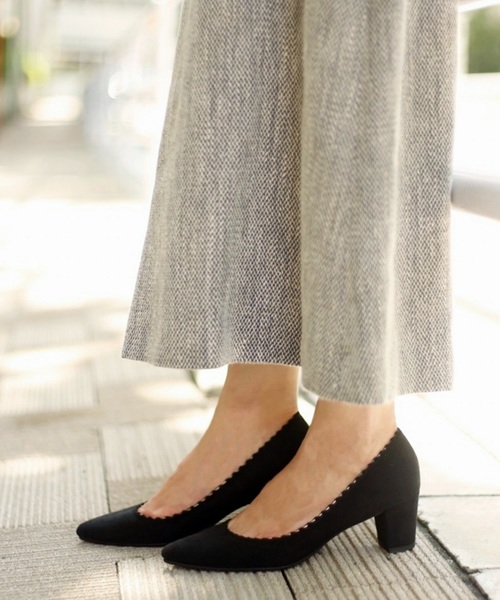 LE TALON(ルタロン)の「5.5cmポインテッドパイピングパンプス◆(パンプス・レディース・ブラック/レッド/ベージュ・22cm/22.5cm/23cm/23.5cm/24cm/24.5cm/25cm)」の2枚目の写真