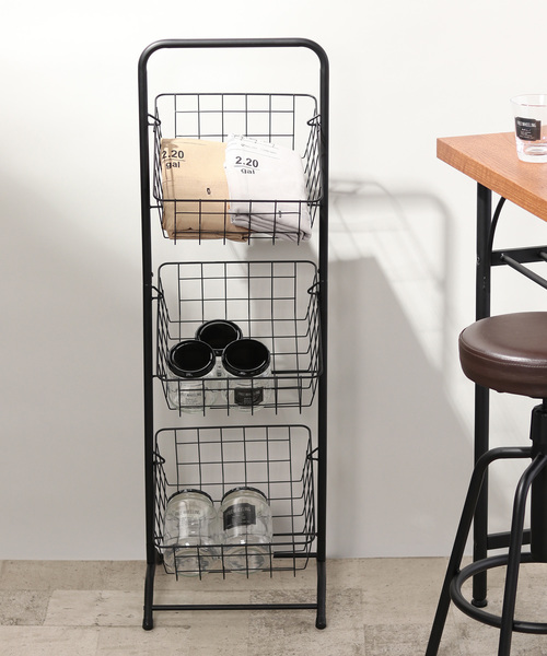 notch.（ノッチ）の「オブリークネス ラック（収納グッズ・レディース・ホワイト/ブラック・FREE）」の2枚目の写真