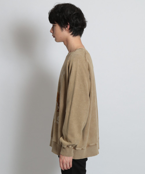 niko and...（ニコアンド）の「タイガースウェットシャツ（スウェット・メンズ・ブラック/ベージュ・MEDIUM/LARGE）」の6枚目の写真