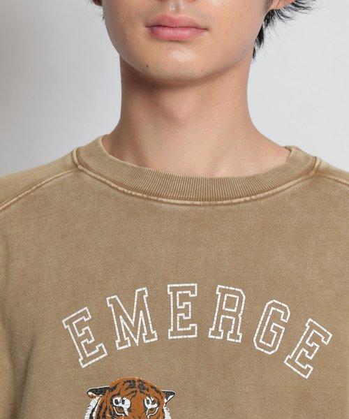 niko and...（ニコアンド）の「タイガースウェットシャツ（スウェット・メンズ・ブラック/ベージュ・MEDIUM/LARGE）」の8枚目の写真